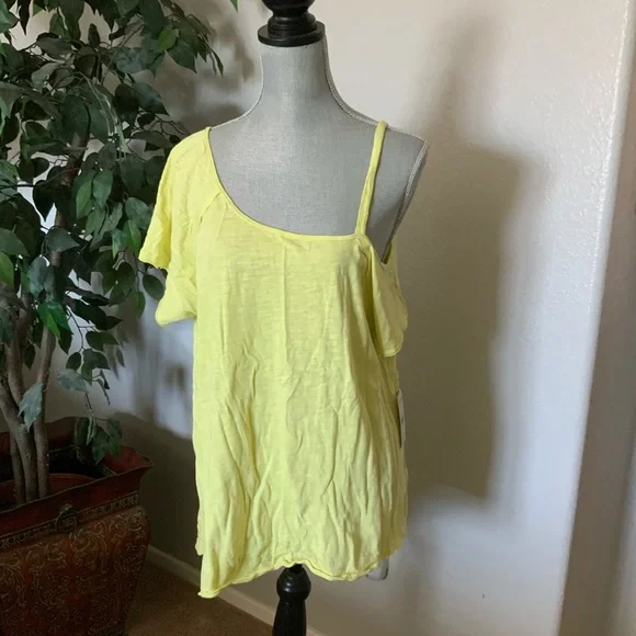 Free People We The Free Yellow Tee - Picture 3 of 4